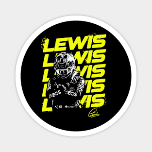 Lewis Hamilton Name Reapeat Magnet